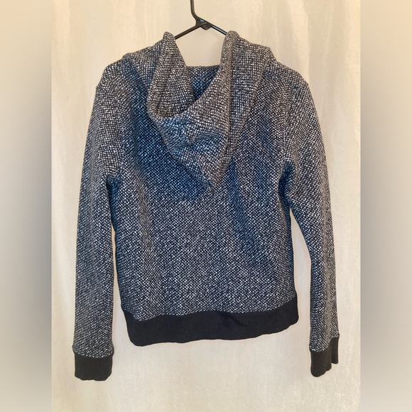 Gap Black and White Hooded Jacket Sz M - Picture 2 of 5